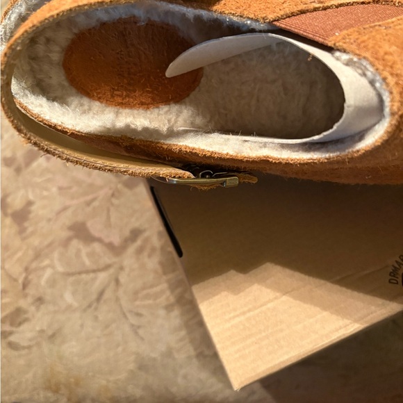 Dr. Martens Pecan Brown Long Napped Suede Shoes main image 5